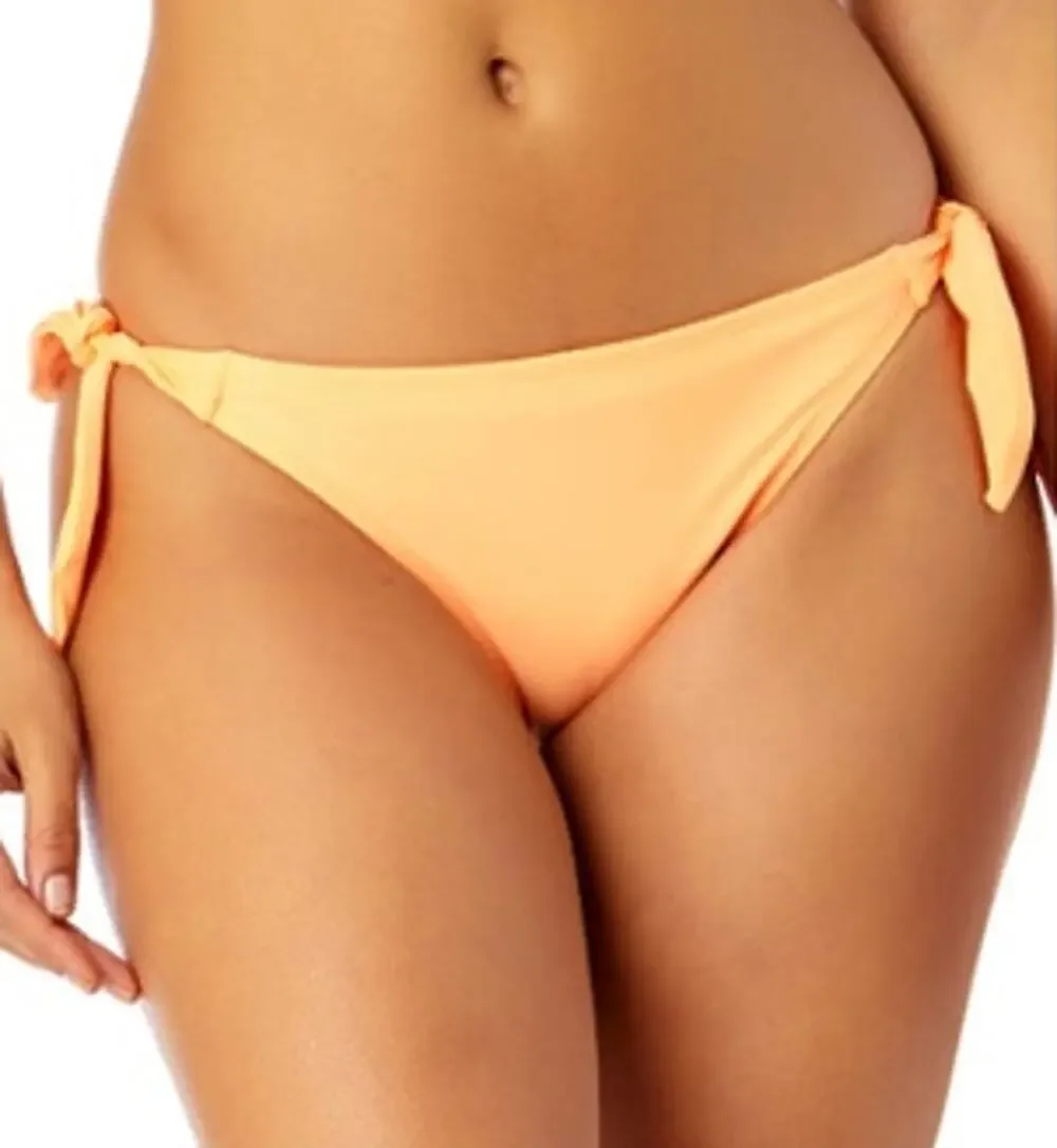 Salt + Cove Side Tie Bikini Bottoms in Orange Peach